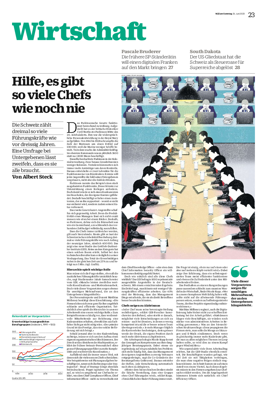 So viele Chefs wie nie So viele Chefs wie nie